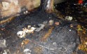 Feuer Matratze wo ein Obachloser drauf geschlafen hat Koeln Muelheim Steegerstr P30